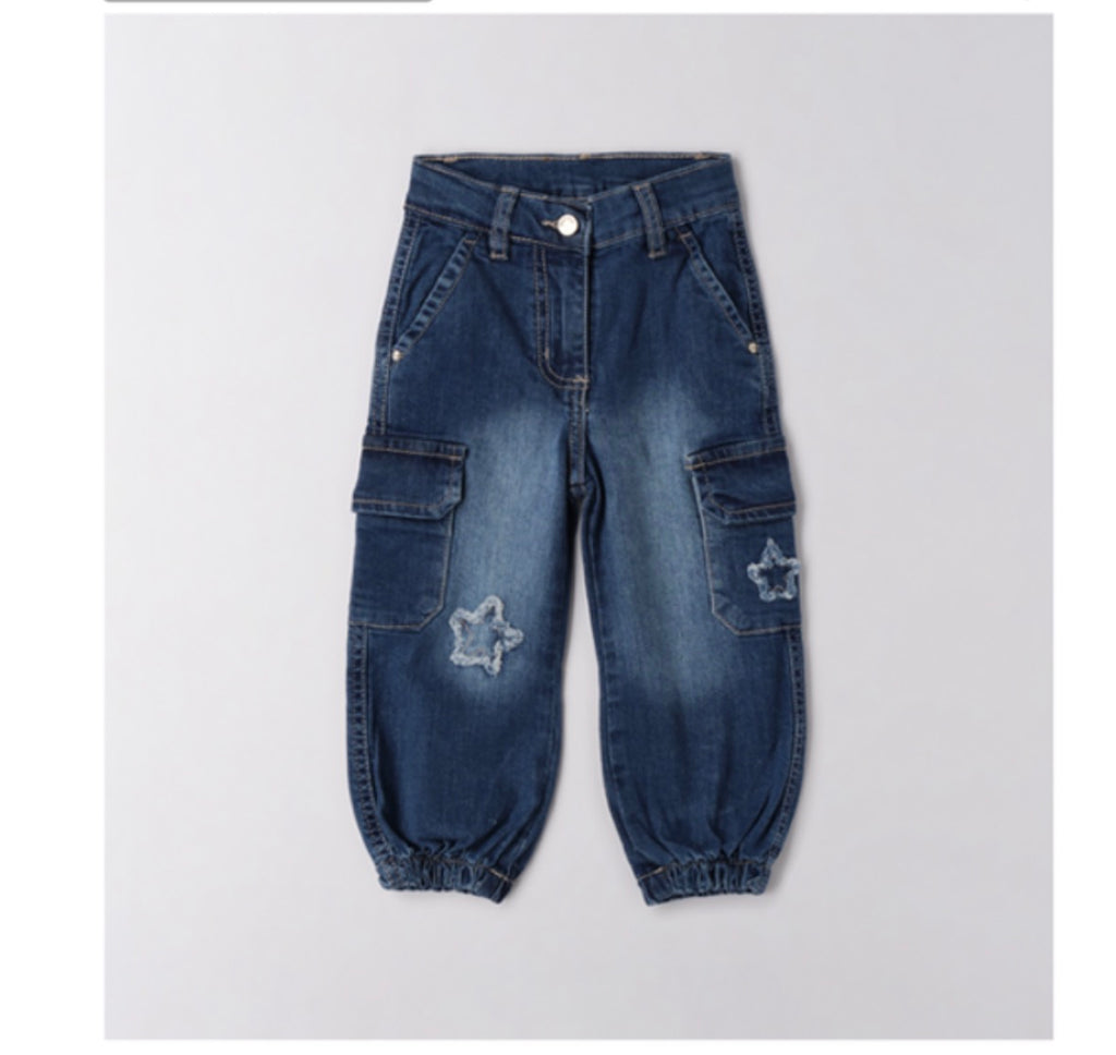 Jeans with starts